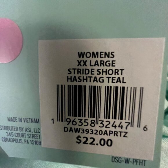 DSG Womens Stride Short‎ XXL Teal - Picture 6 of 9